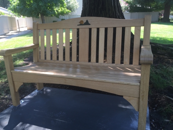 Outdoor bench by Don Husslein 2016